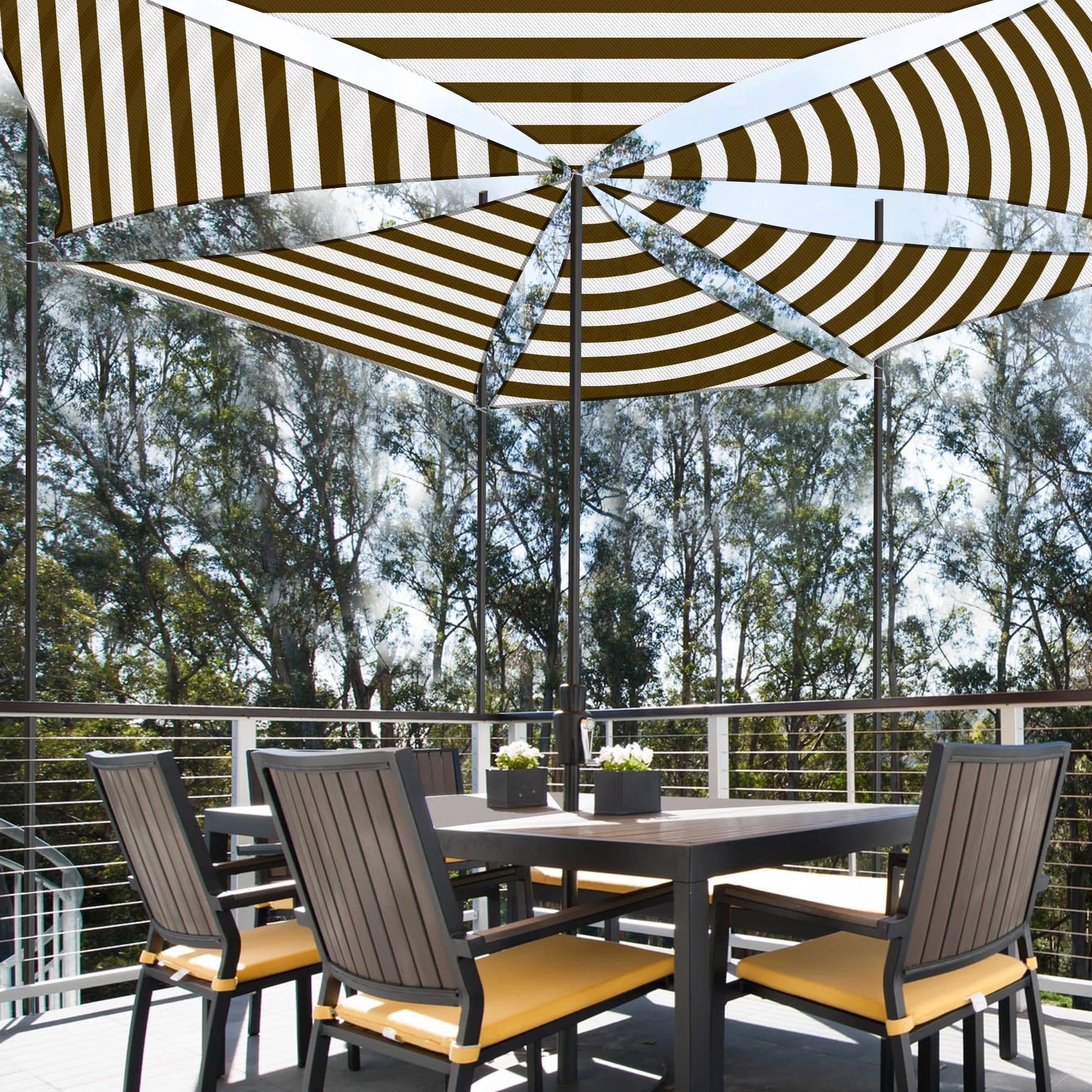 Yescom 2 Pack 3 Ft 97% UV Block Triangle Sun Shade Sail Heavy Duty Canopy Outdoor Pool - Cheap Fitting