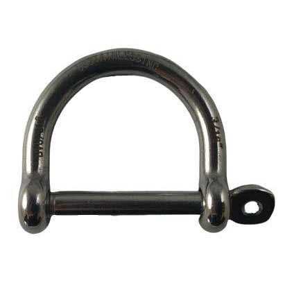 Stainless Steel 316 Wide D Shackle - Cheap Fitting