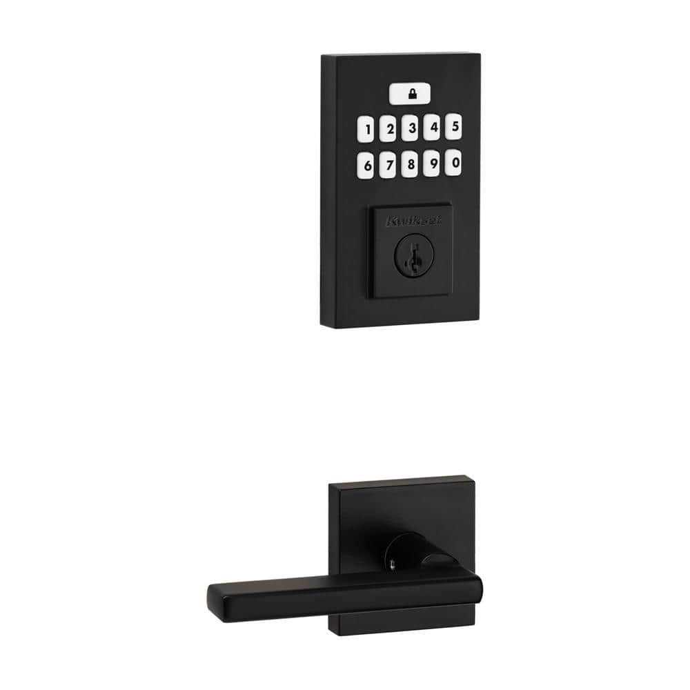 Kwikset SmartCode 260 Contemporary Keypad Electronic Deadbolt Feat Smartkey Halifax Hall/Closet Lever Combo Pack 99690-026 - Cheap Fitting