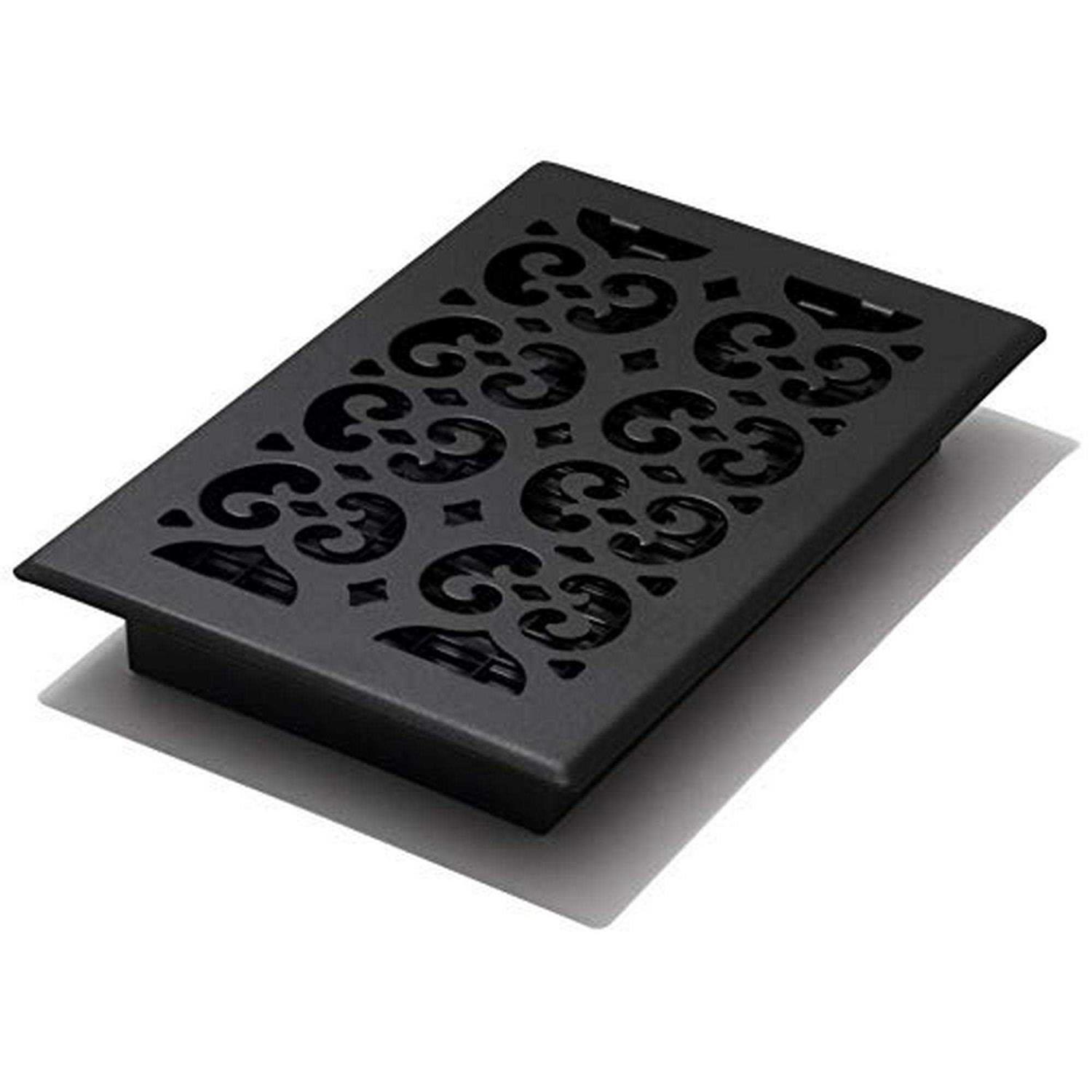 Decor Grates STH610 Scroll Text Floor Register 6-Inch by 10-Inch - Cheap Fitting
