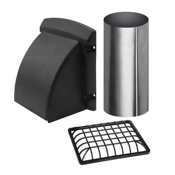 Everbilt 4 in. Wide Mouth Black Vent Hood - Cheap Fitting