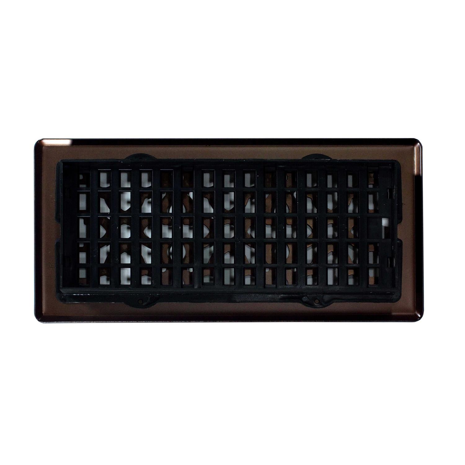 Decor Grates AGH410-RB 4-inch by 10-inch Gothic Bronze steel Floor Register - Cheap Fitting