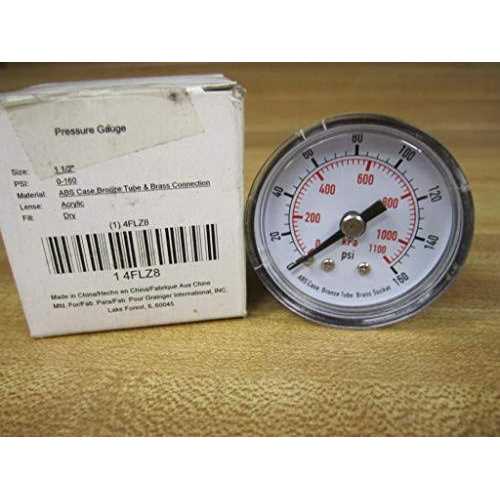Pressure Gauge 0to160 psi 4FLZ8 - Cheap Fitting