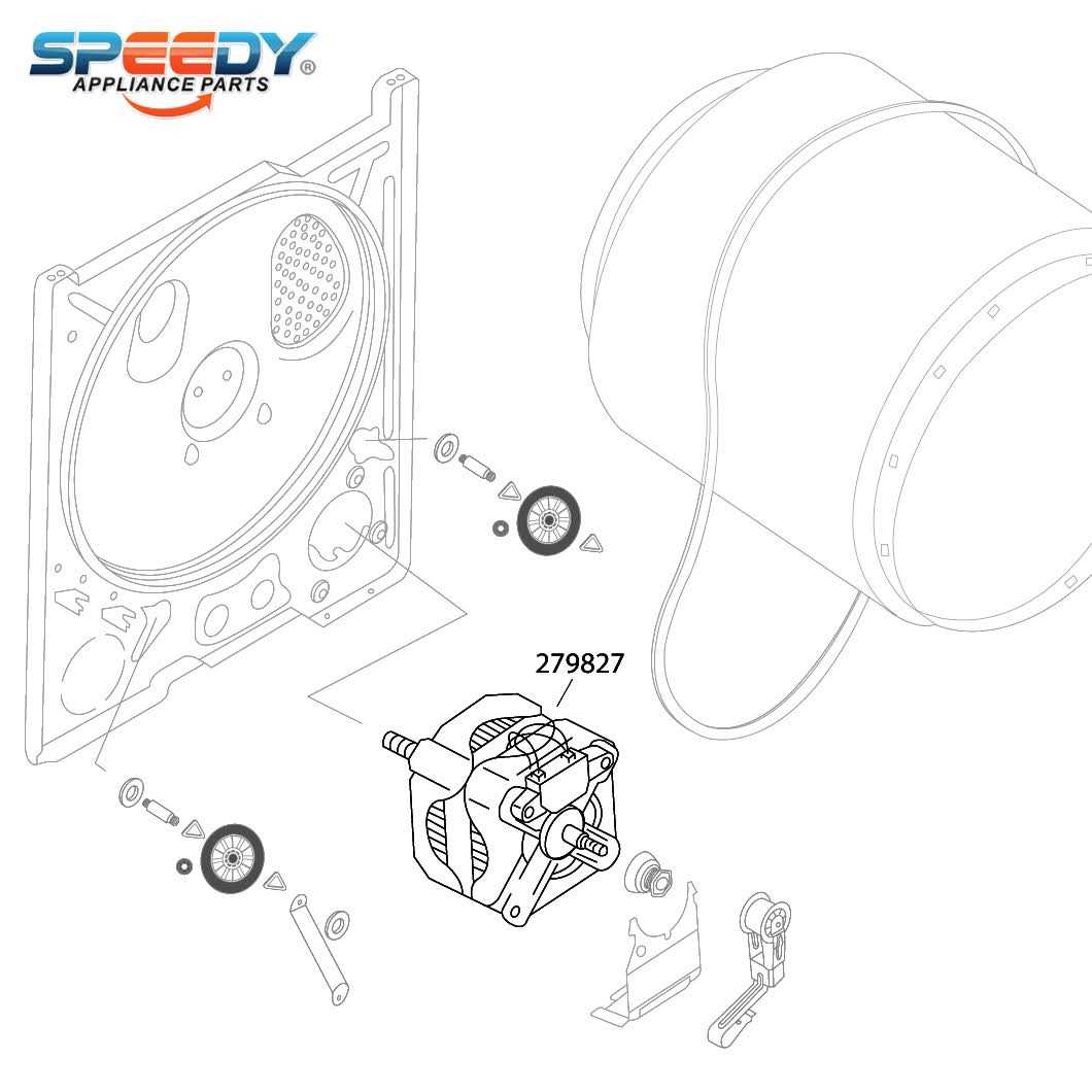 APN 279827 Dryer Drive Motor Replacement for Maytag - Cheap Fitting