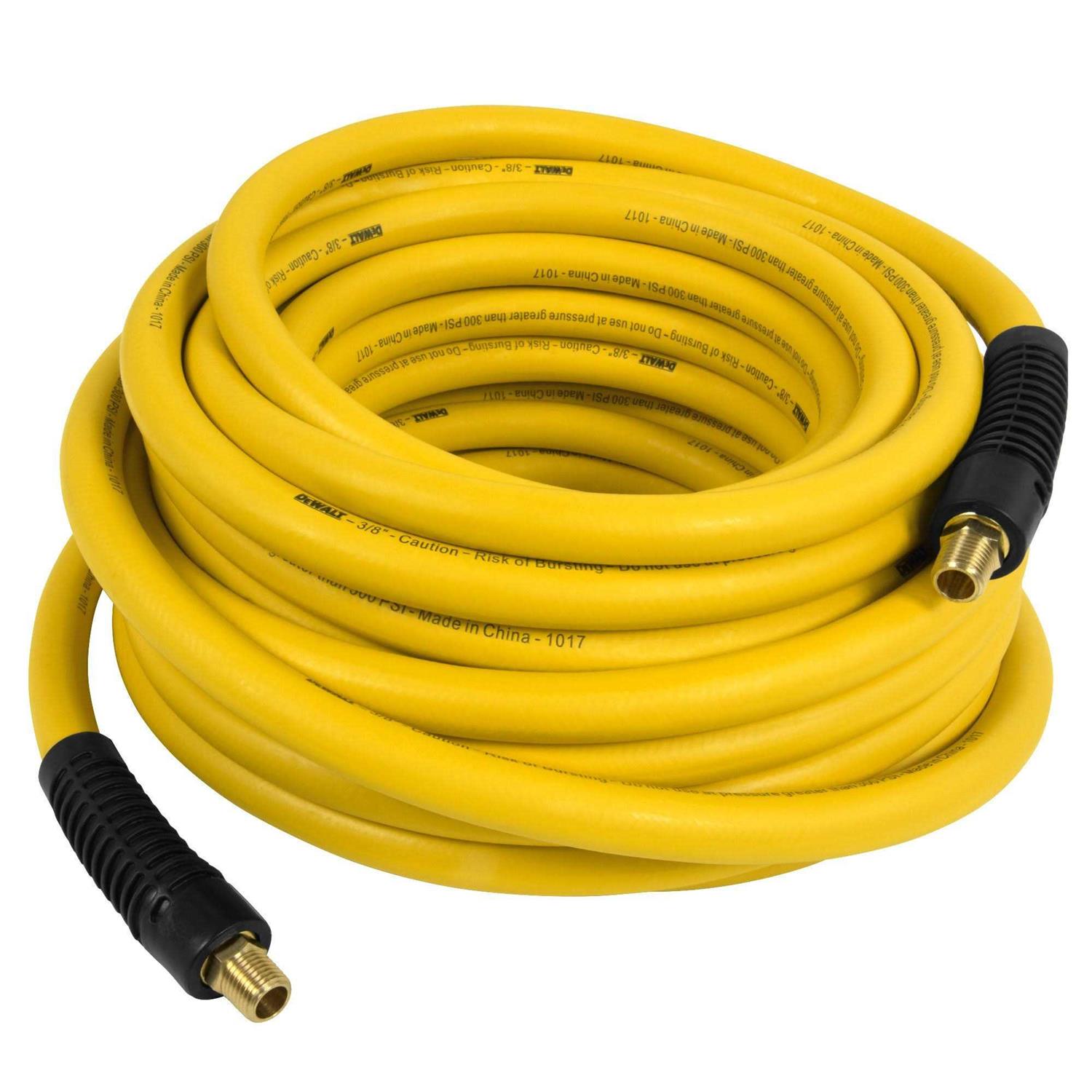 DEWALT 3/8 in. x 50 ft. Premium Rubber Hose DXCM012-0201 - Cheap Fitting