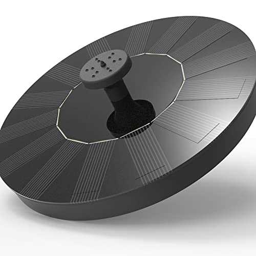 VIVII Solar Fountain Solar Powered Bird Bath Fountain Pump with 4 Nozzles 1.4W Solar Panel Kit Water Pump - Cheap Fitting