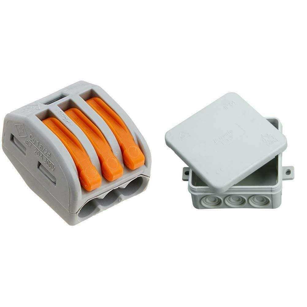 Wago 222-413 Lever-Nuts 3 Conductor Compact Connectors - Cheap Fitting