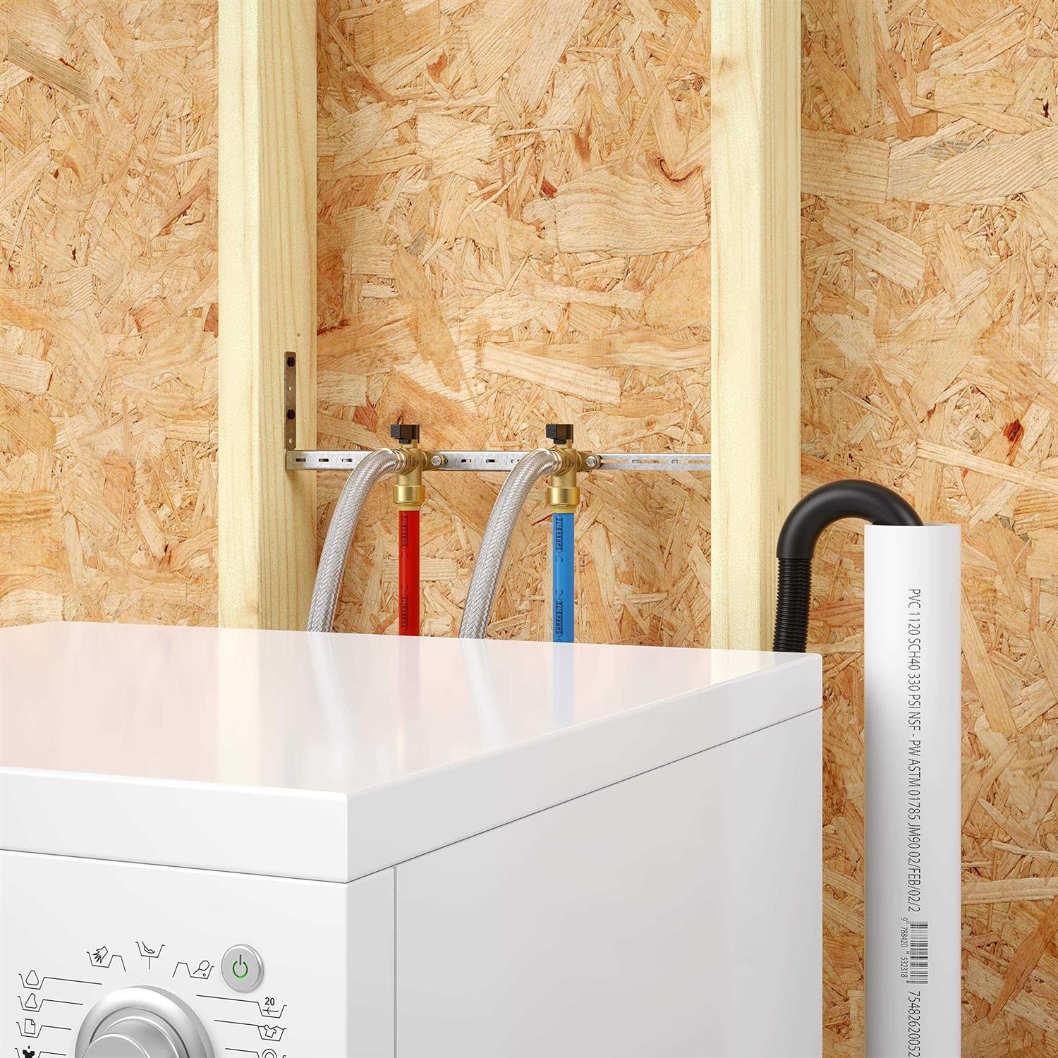 SharkBite 1/2 in. Push-to-Connect x 3/4 in. FHT Brass Washing Machine Installation Kit - Cheap Fitting