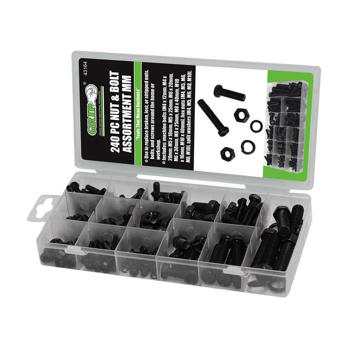 Grip Nut and Bolt Assortment - Cheap Fitting