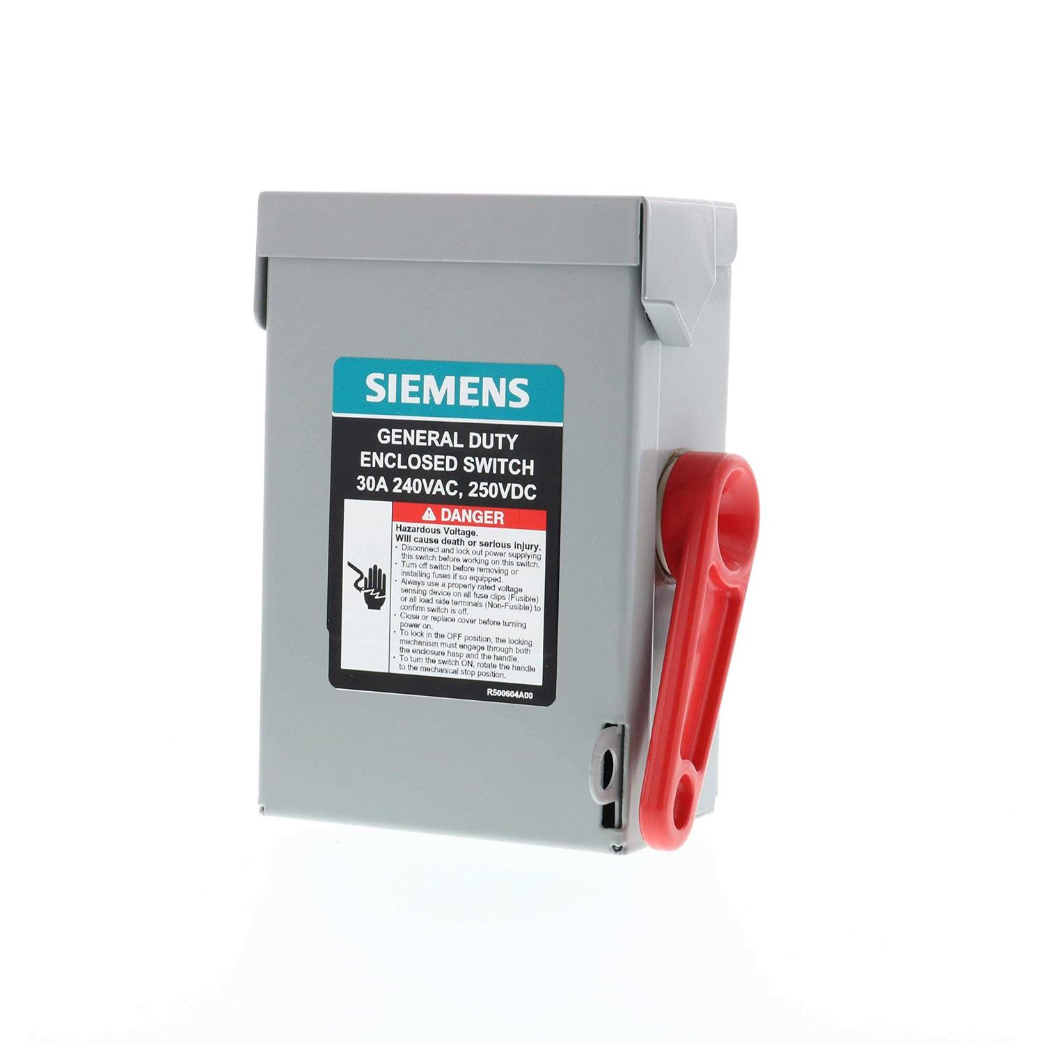 Siemens GNF321A Safety Switch,General Duty,3 Phase - Cheap Fitting