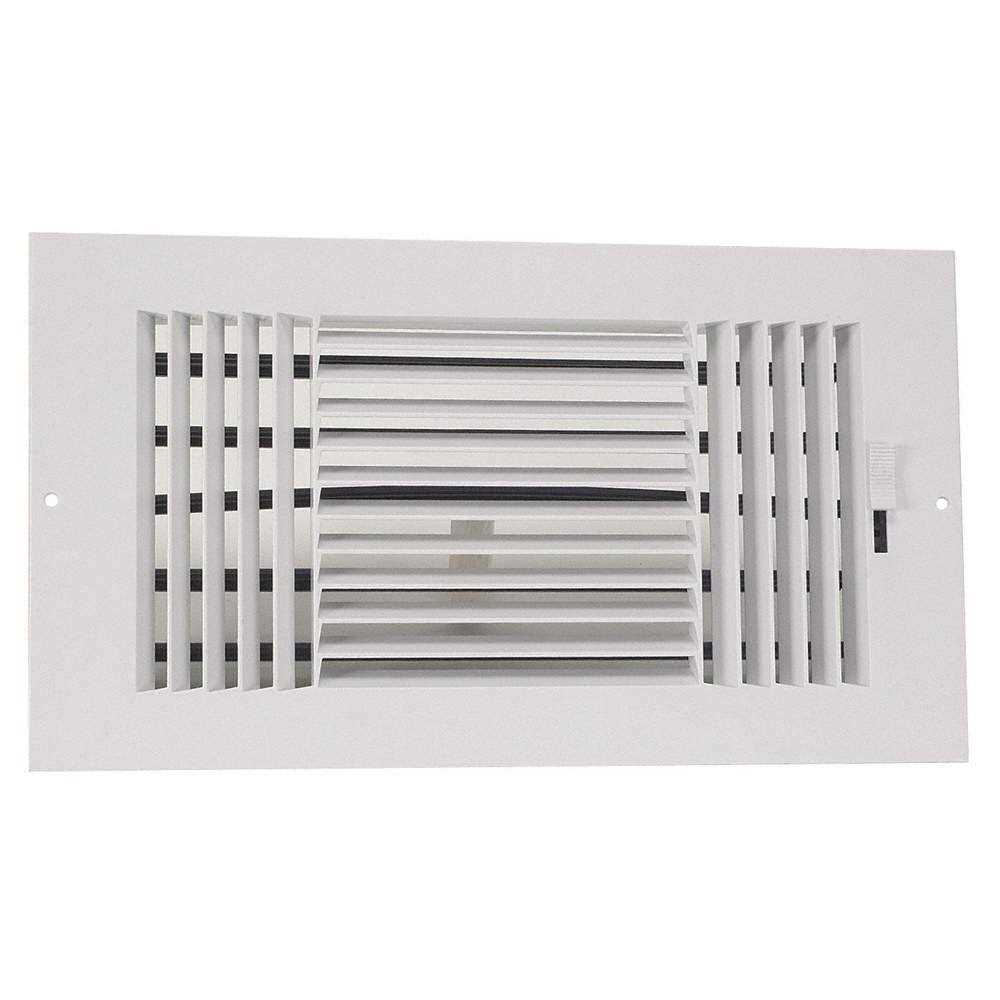 Zoro Select Sidewall/Ceiling Register 6 X 10 4JRU3 - Cheap Fitting