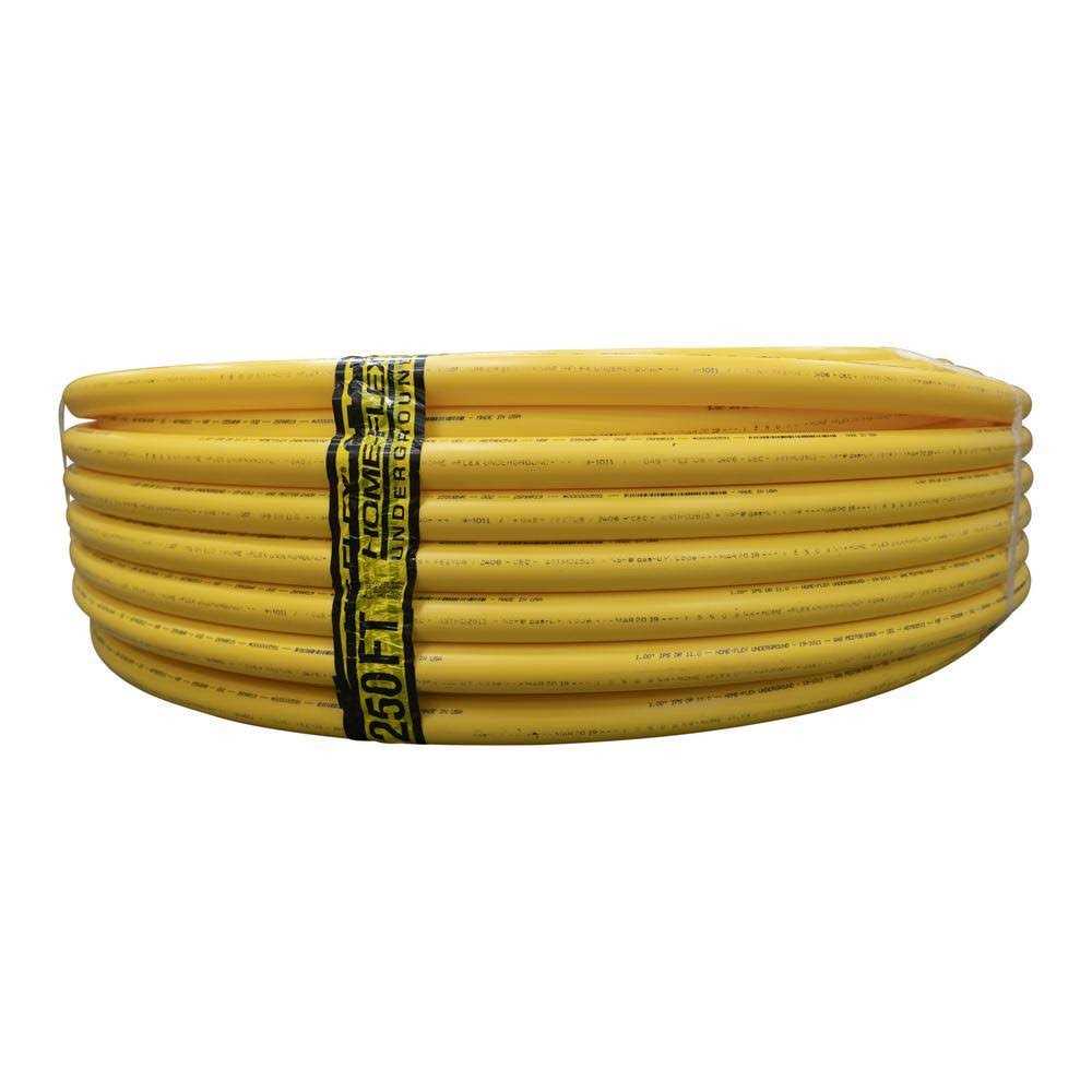 HOME-FLEX IPS Underground Yellow GAS Pipe - Cheap Fitting