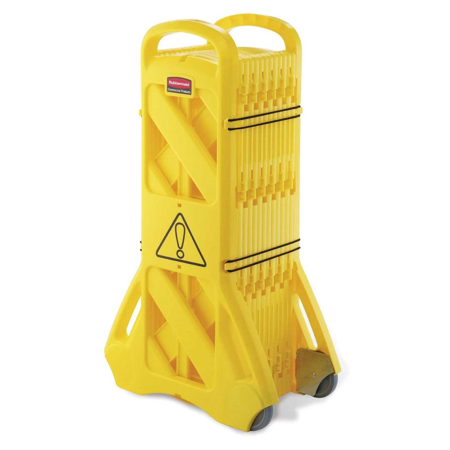 Rubbermaid Portable Mobile Safety Barrier - Cheap Fitting