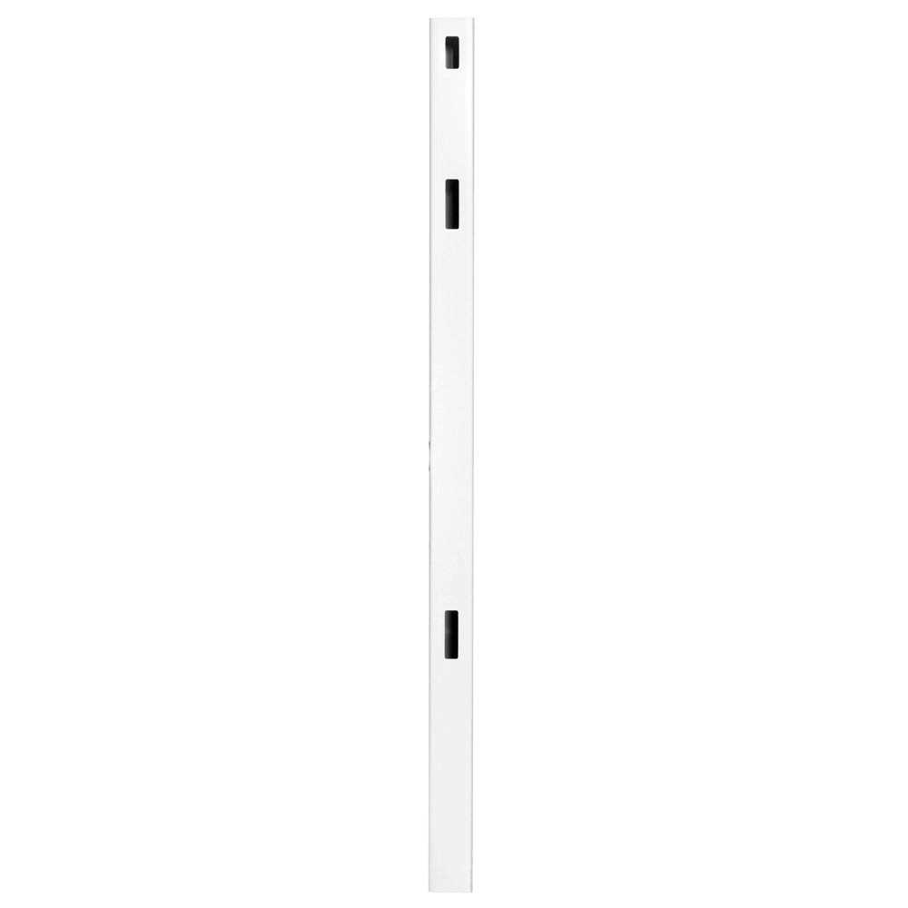 Outdoor Essentials Woodbridge 5 in. x 5 in. x 98 in. 3-Hole White Routed Line Post - Cheap Fitting