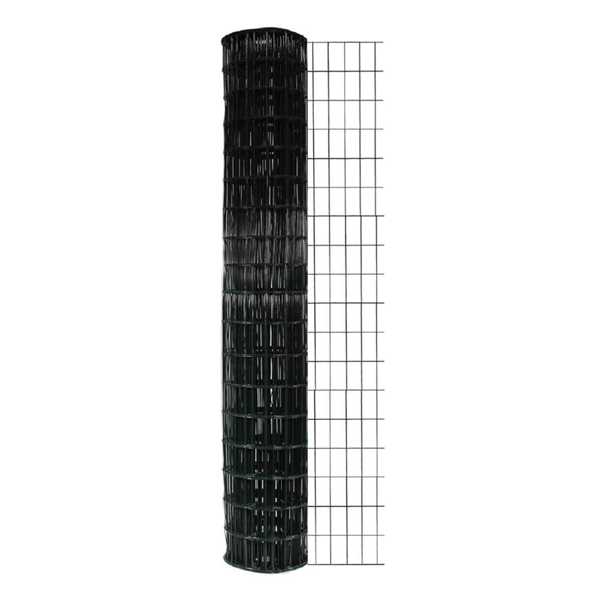GARDEN CRAFT 50-ft x 6-ft Black PVC Coated Steel Welded Wire Rolled Fencing with Mesh Size 2-in x 3-in 797250 - Cheap Fitting