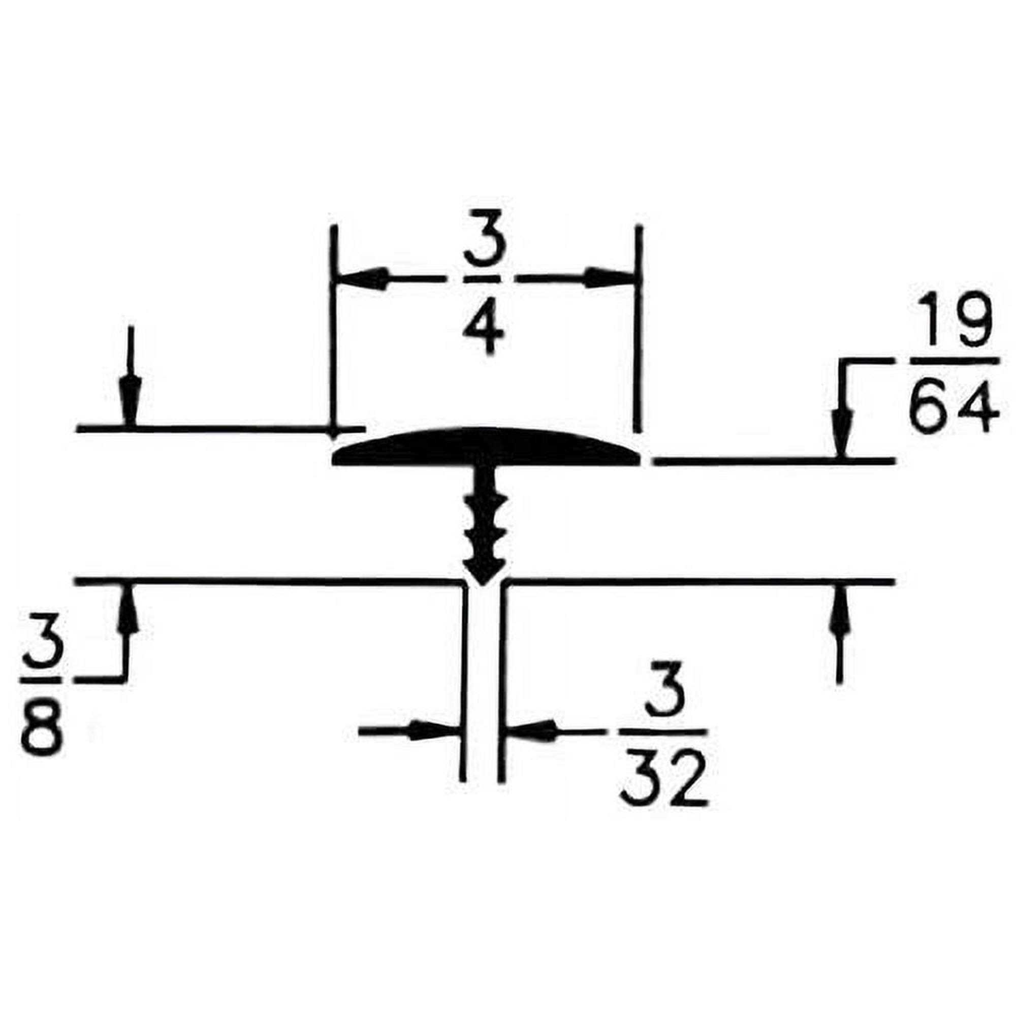 Edge Supply White 3/4 in x Center Barb Tee Moulding T Molding Hobbyist Pack Small Projects Arcade Machines and Tables - Cheap Fitting
