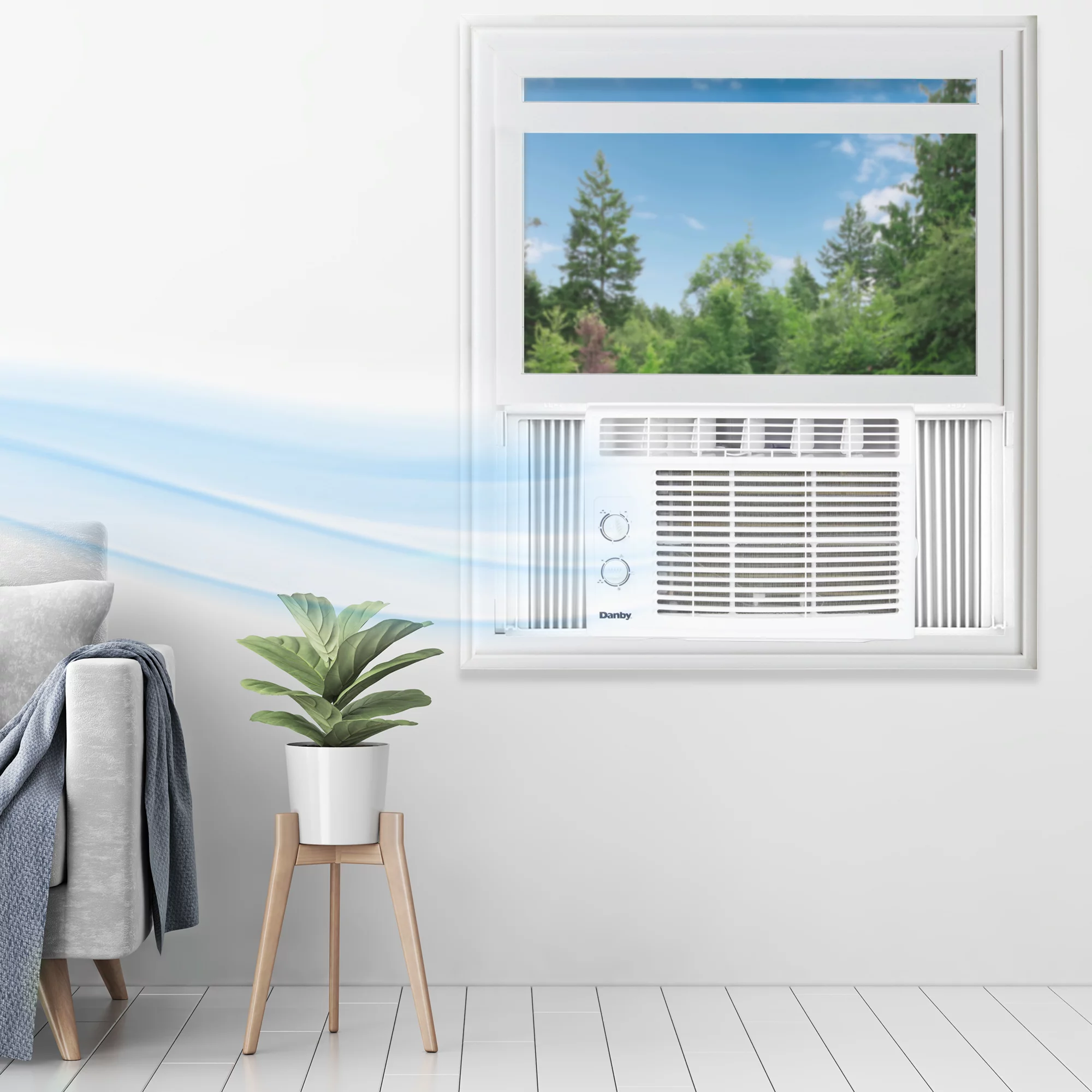 Danby DAC050MB1WDB 5000 BTU Window AC in White - Cheap Fitting