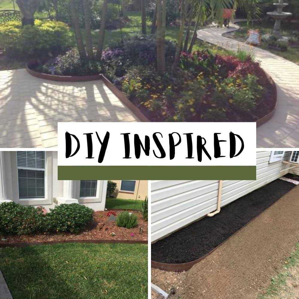 Master Mark 4 in. H. x 40 ft. L. Brown Terrace Board Lawn Edging - Cheap Fitting