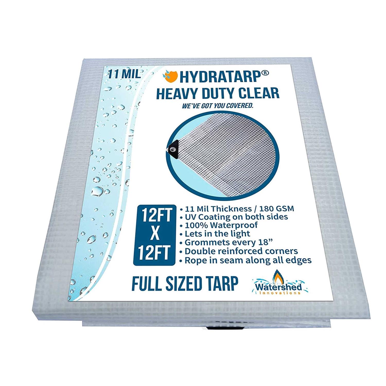 Watershed Innovations Hydratarp 11 Mil Clear Greenhouse Tarp - Cheap Fitting