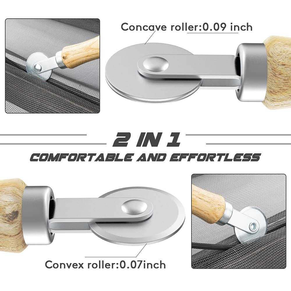 Lengtimo Screen Repair Kit Easy DIY Project Fiberglass Screen Mesh with Rolling Tool and Screen Retainer Spline Screen Replaceme - Cheap Fitting