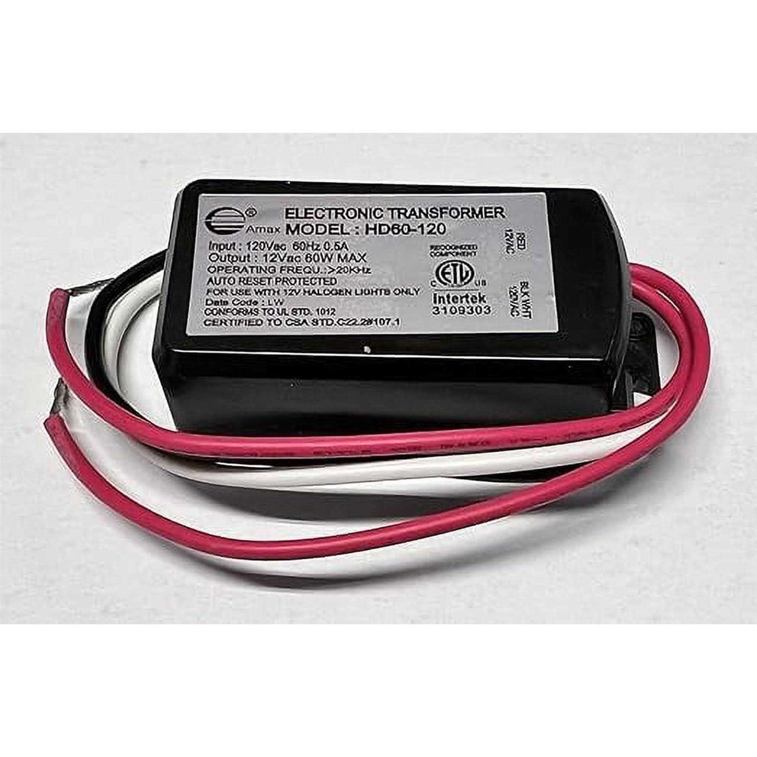 60w Electronic Low Voltage Halogen Transformer Hd60-120 - Cheap Fitting