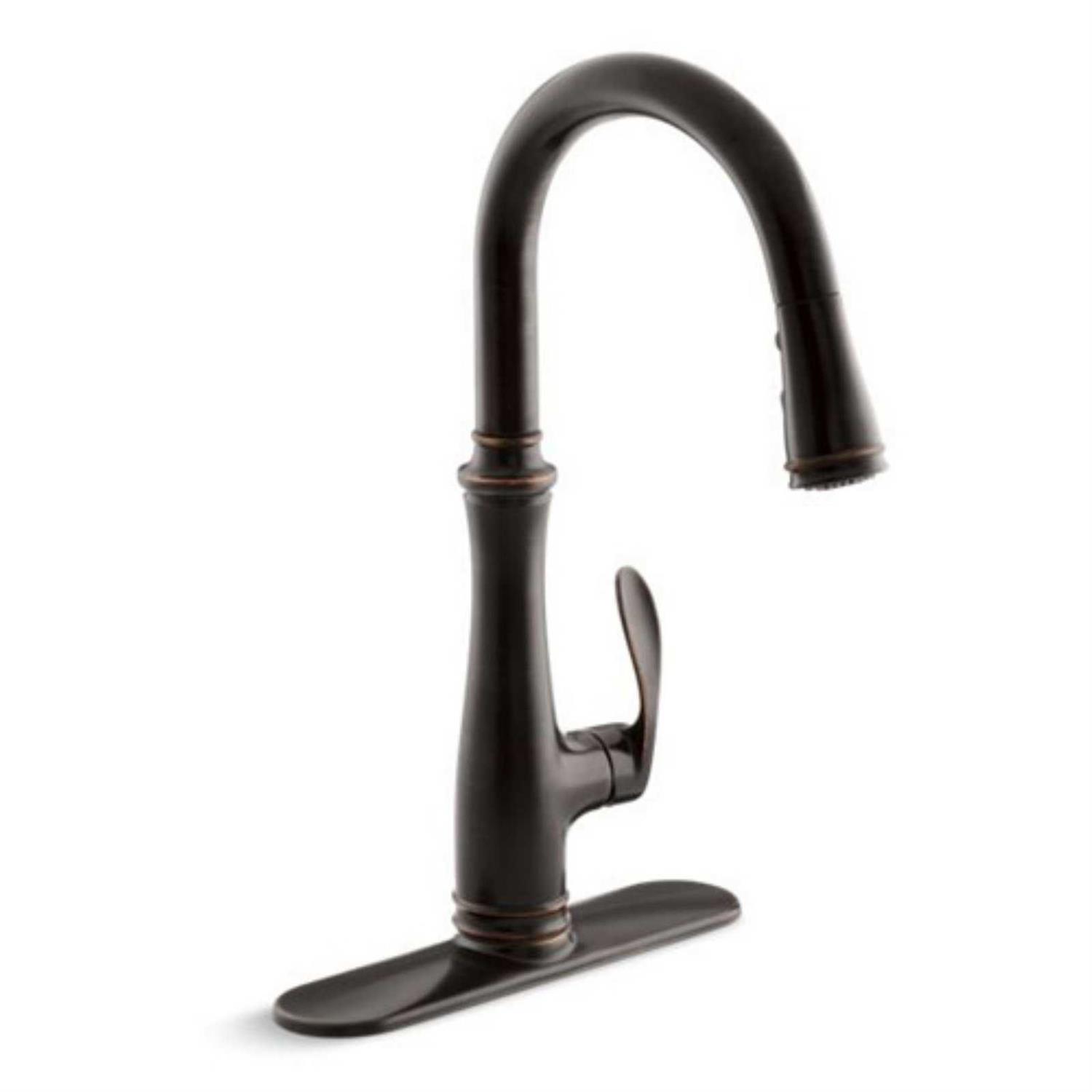 Kohler Bellera Pullout Spray Kitchen Faucet Oil Rubbed Bronze Single Handle – K-560-2BZ - Cheap Fitting