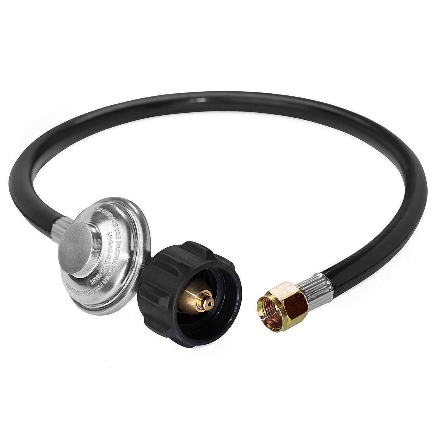 DOZYANT Propane Regulator and Hose Universal Grill Regulator Replacement Parts, QCC1 Hose and Regulator for Most LP Gas Grill Heater and Fire Pit - Cheap Fitting