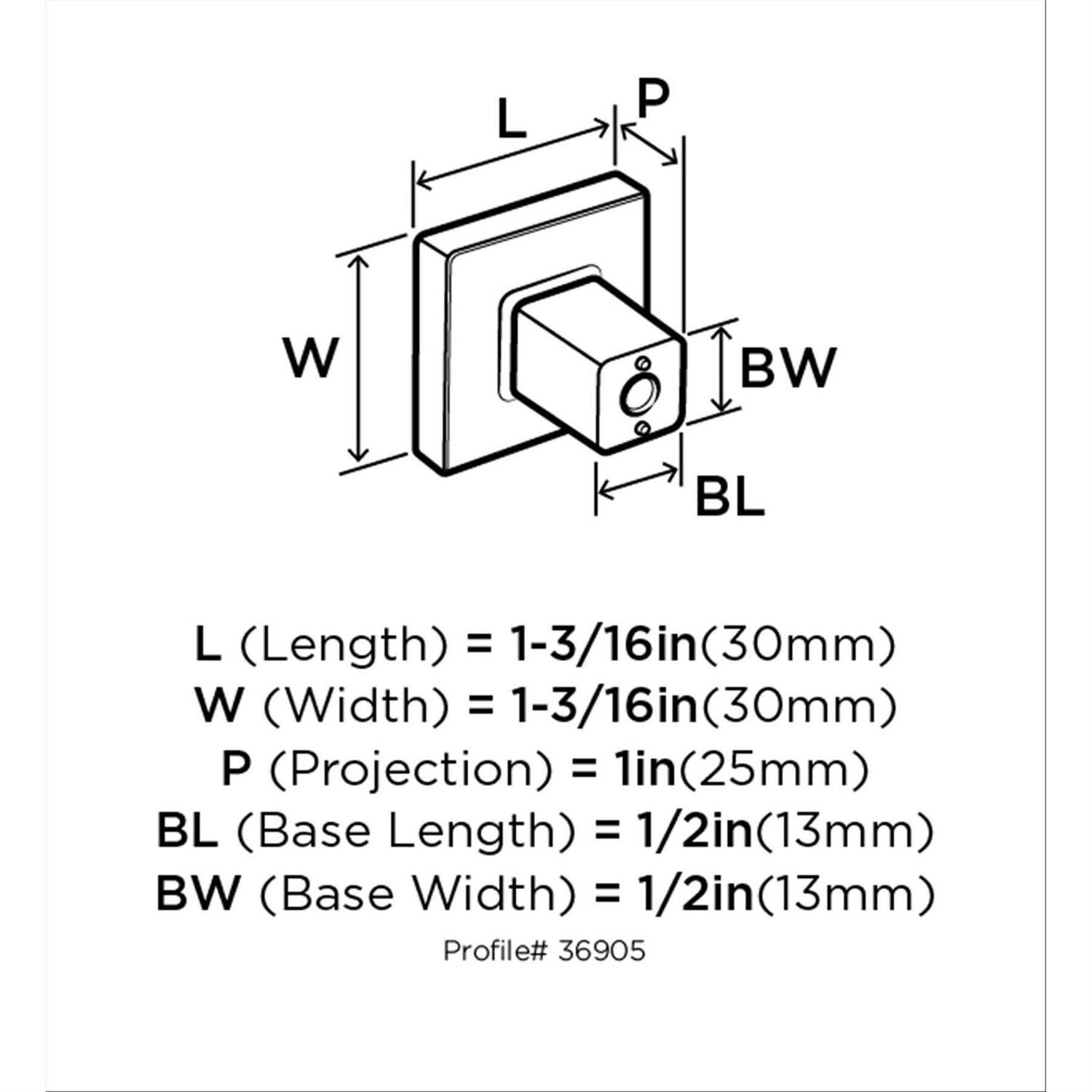Amerock Monument 1-3/16 in. Cabinet Knob - Cheap Fitting