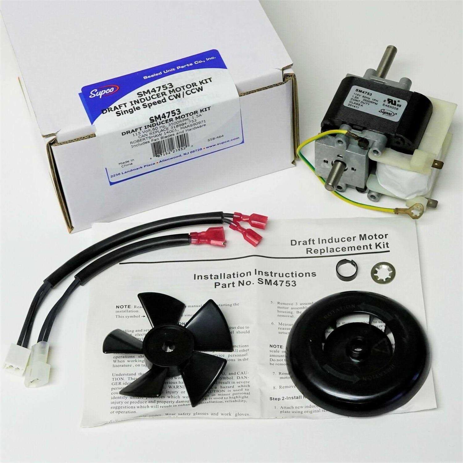 Supco SM4753 Draft Inducer Motor - Cheap Fitting