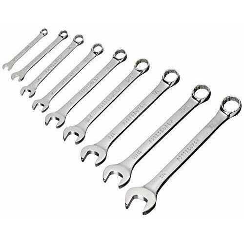 Pittsburgh 9 Piece Fully Polished Metric Combination Wrench Set - Cheap Fitting