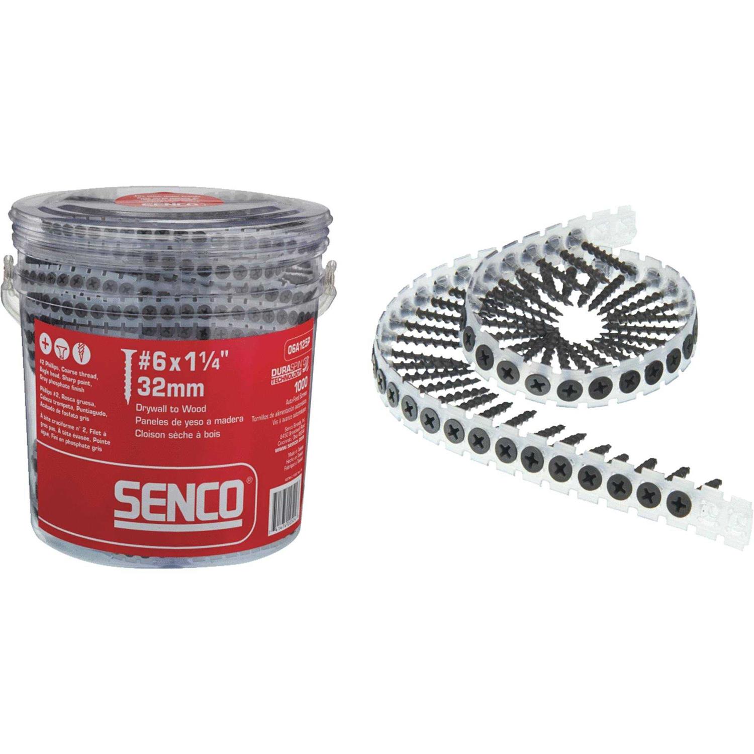 Senco DuraSpin Collated Drywall Screw #6 06A125P - Cheap Fitting