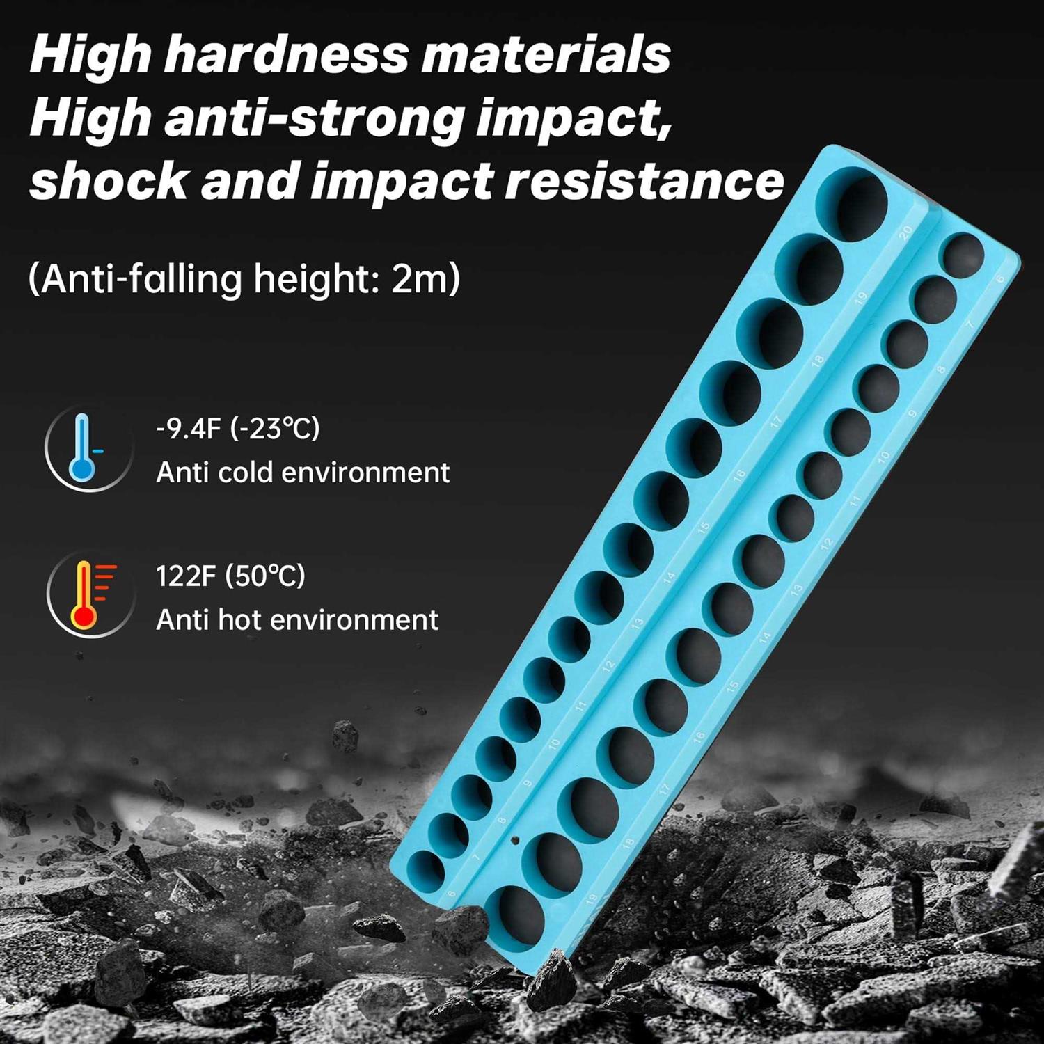 Shall Magnetic Socket Organizer Set 2-Piece SAE & Metric Socket Holders	Shall Magnetic Socket Organizer Set 2-Piece SAE & Metric Socket Holders - Cheap Fitting