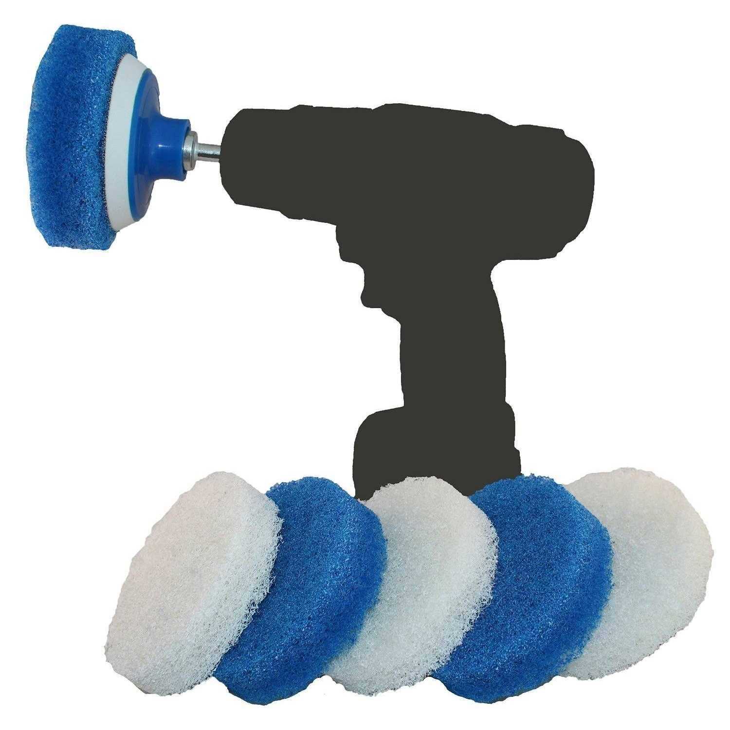 Rotoscrub Bathroom Cleaning Drill Accessory Kit Size 12 Large x 4 W x 4 H - Cheap Fitting