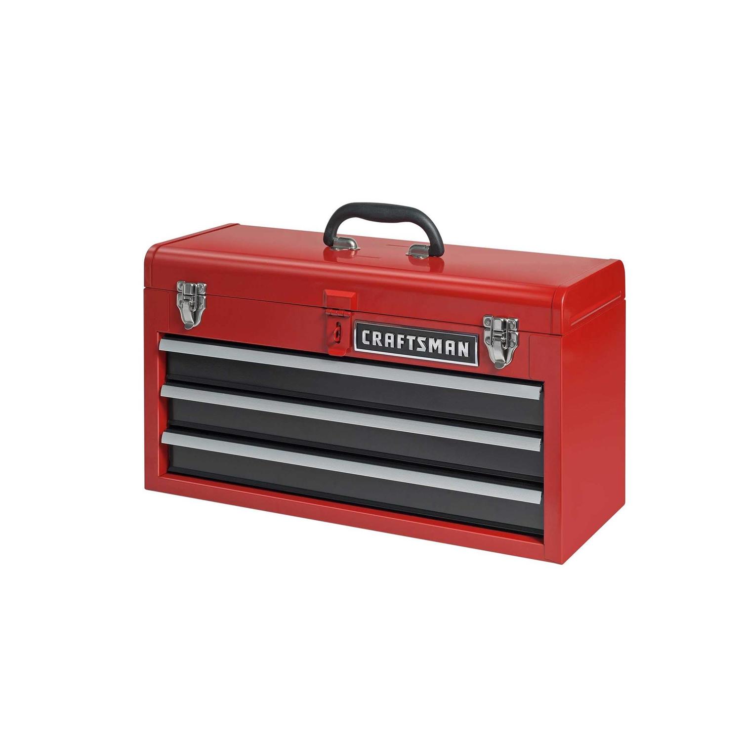 Craftsman 3-Drawer Metal Portable Chest Toolbox Red - Cheap Fitting
