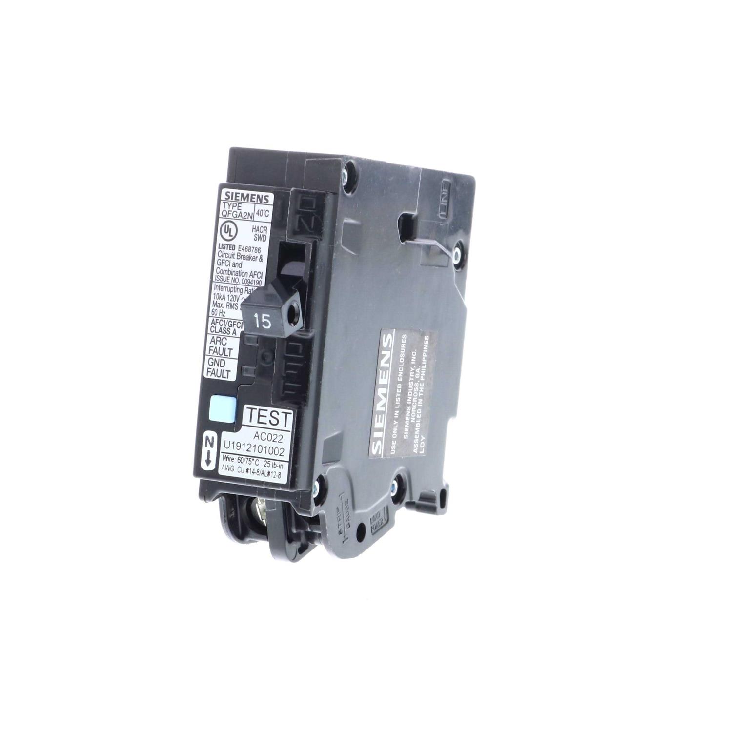 Siemens Q115DFN Circuit Breaker AFCI GFCI - Cheap Fitting