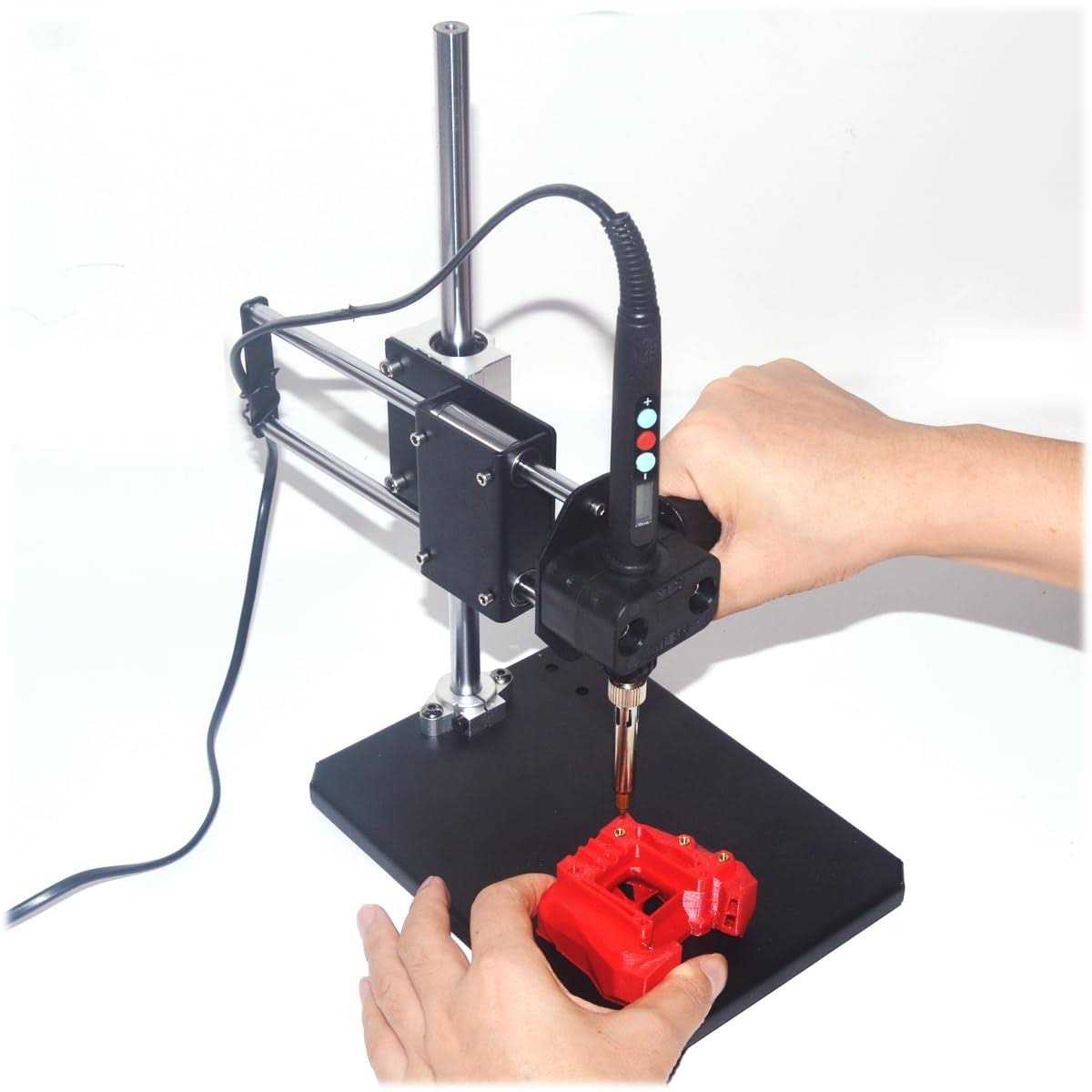 CXYDM Vertical Heat Pressing Machine,Heat Set Insert Tool,Brass Inserts 3D Printing,Heat Set Insert tip for Thread Knurled Nut M2/M3/M4/M5 - Cheap Fitting