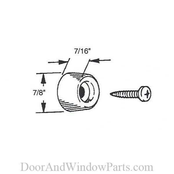 Prime-Line Wardrobe Door Bumper N 6658 - Cheap Fitting