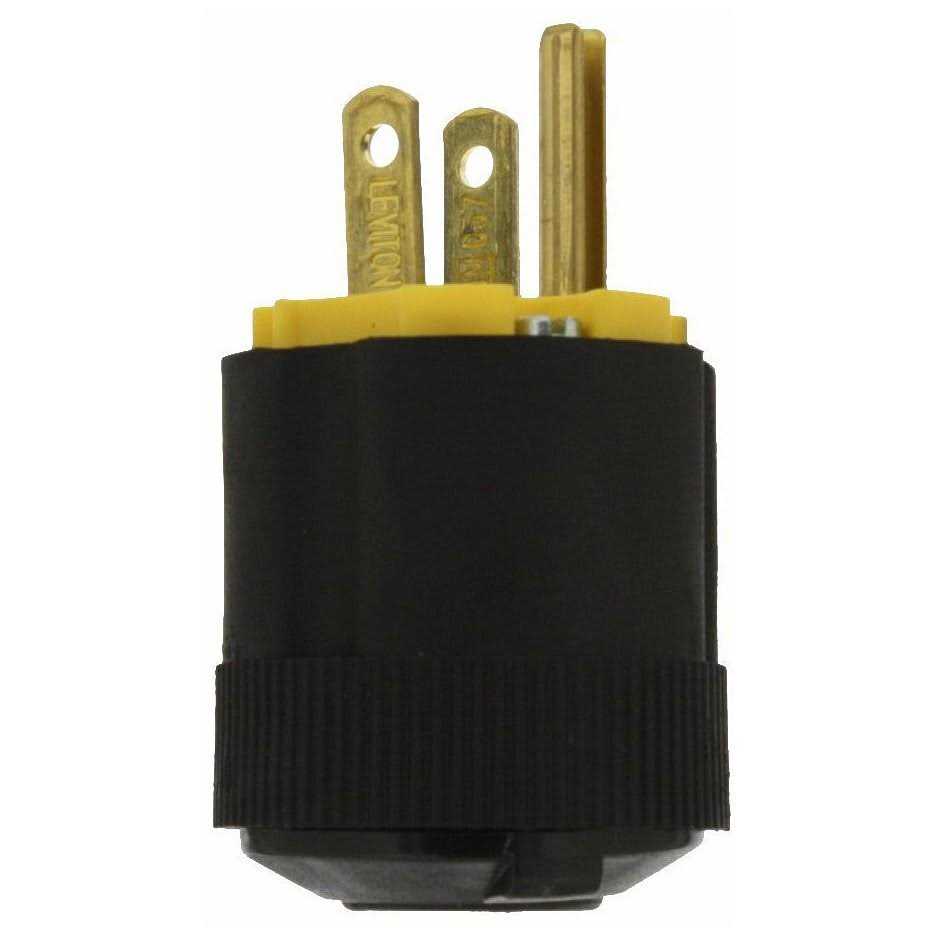 Leviton 113 3 Wire Rubber Plug - Cheap Fitting