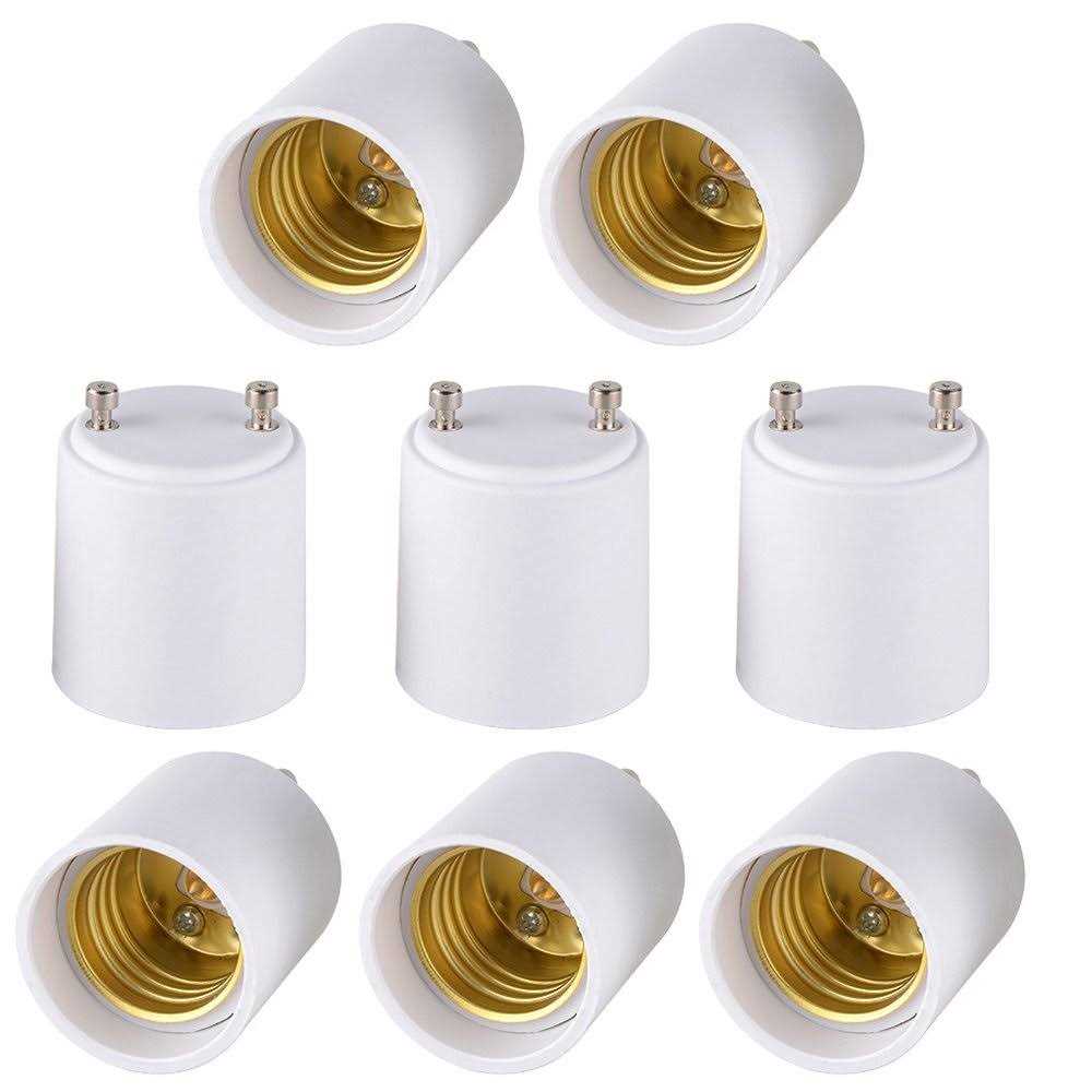 Onite GU24 to E27 E26 Adapter for LED Bulb GU24 to Medium Base Converts Your Pin Base Fixture to Standard Screw-in Lamp Socket - Cheap Fitting