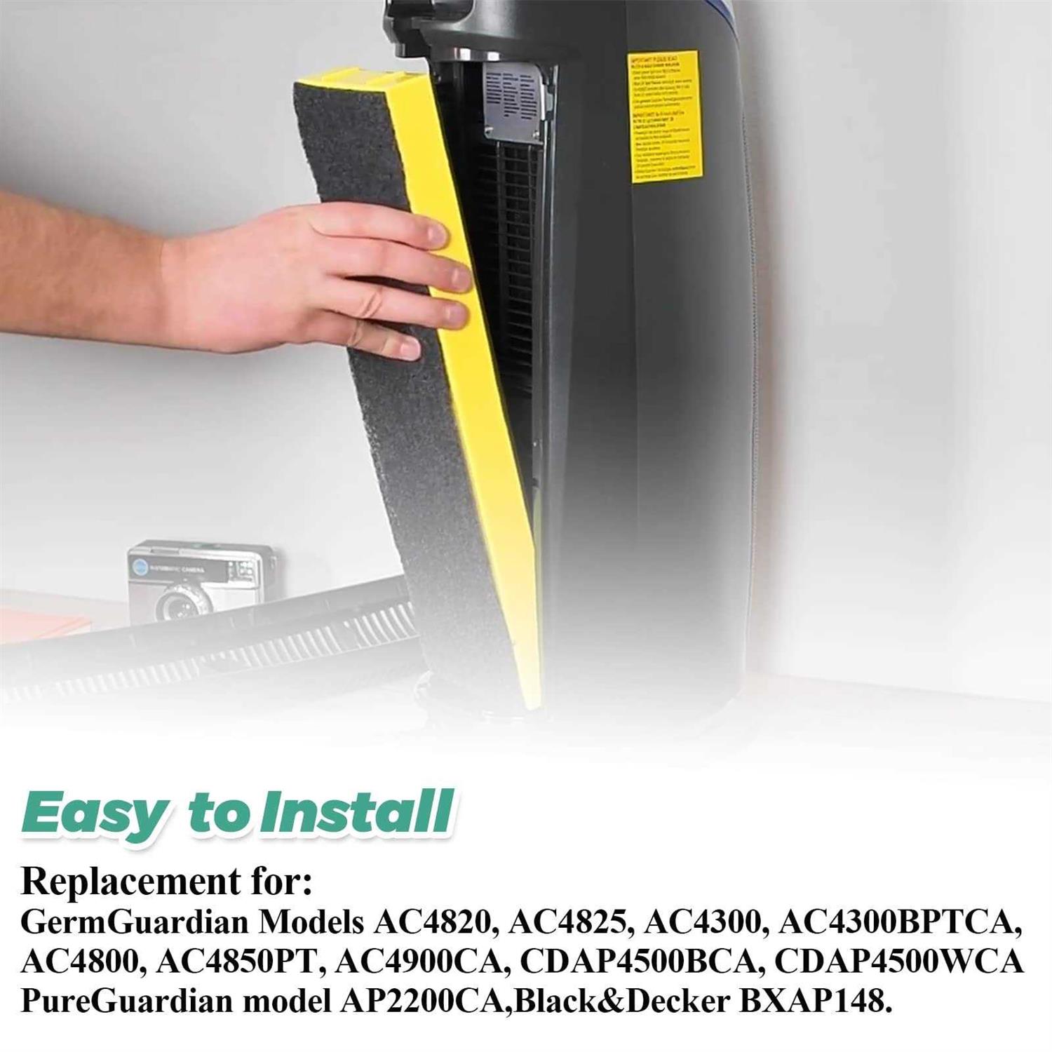 Flt4825 Hepa Filter B Replacement with Guardian Air Purifier Ac4825 Ac4825e Ac4300 Ac4800 Ac4900 AC4850 by Techecook - Cheap Fitting