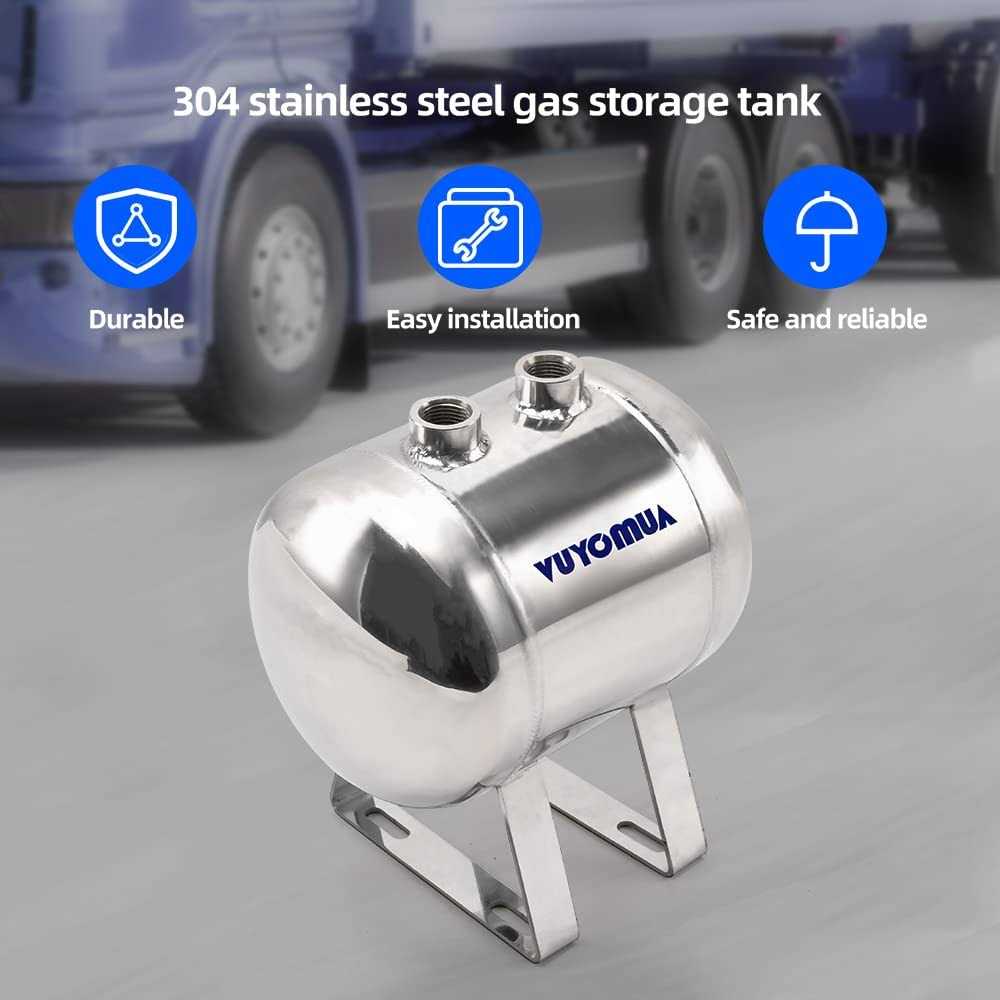 VUYOMUA 304 Stainless Steel High Pressure Mini Small Portable Air Tank Air Reservoir Water Storage Tank - Cheap Fitting