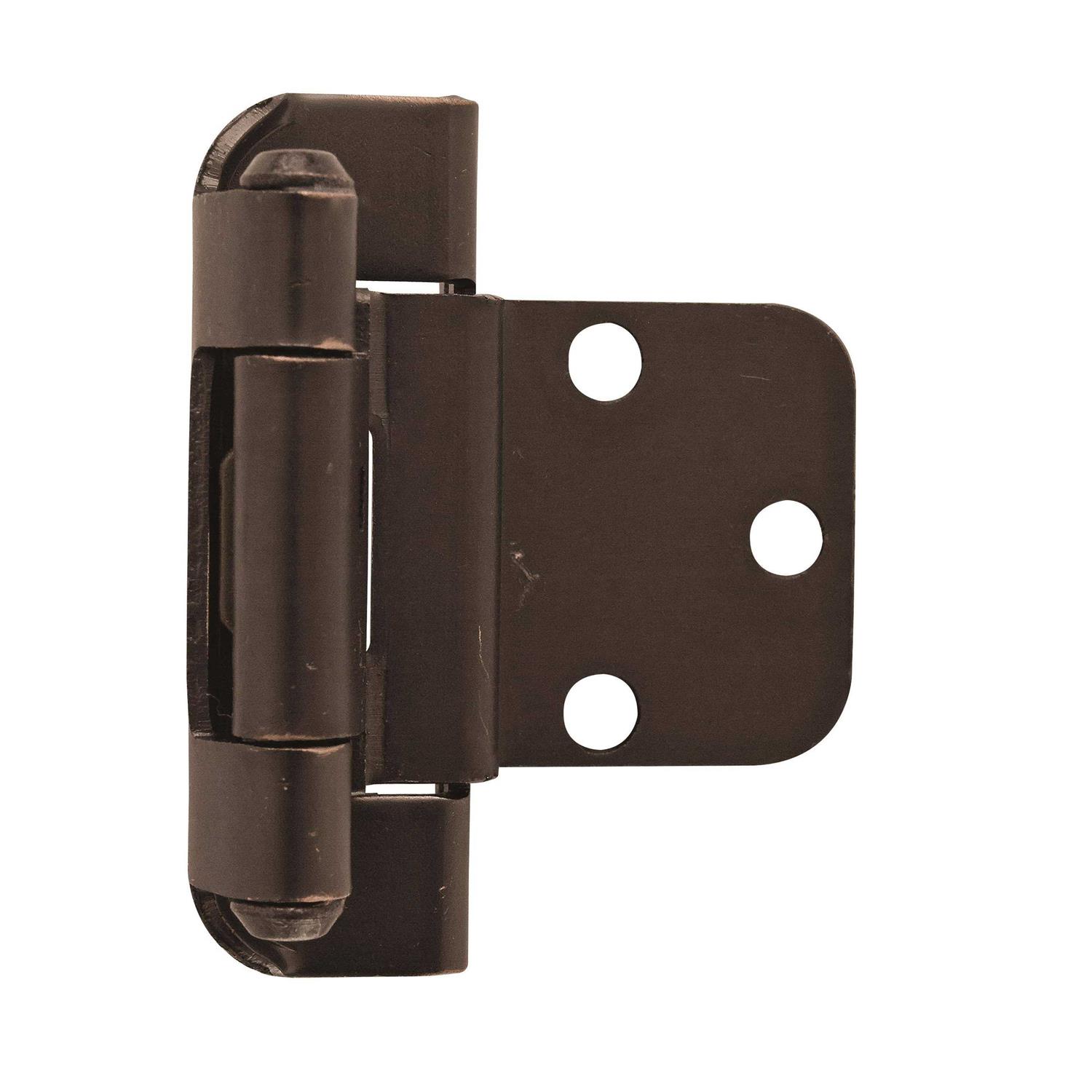 Amerock 3/8 Inset Partial Wrap Self Closing Cabinet Hinge BPR7565ORB - Cheap Fitting