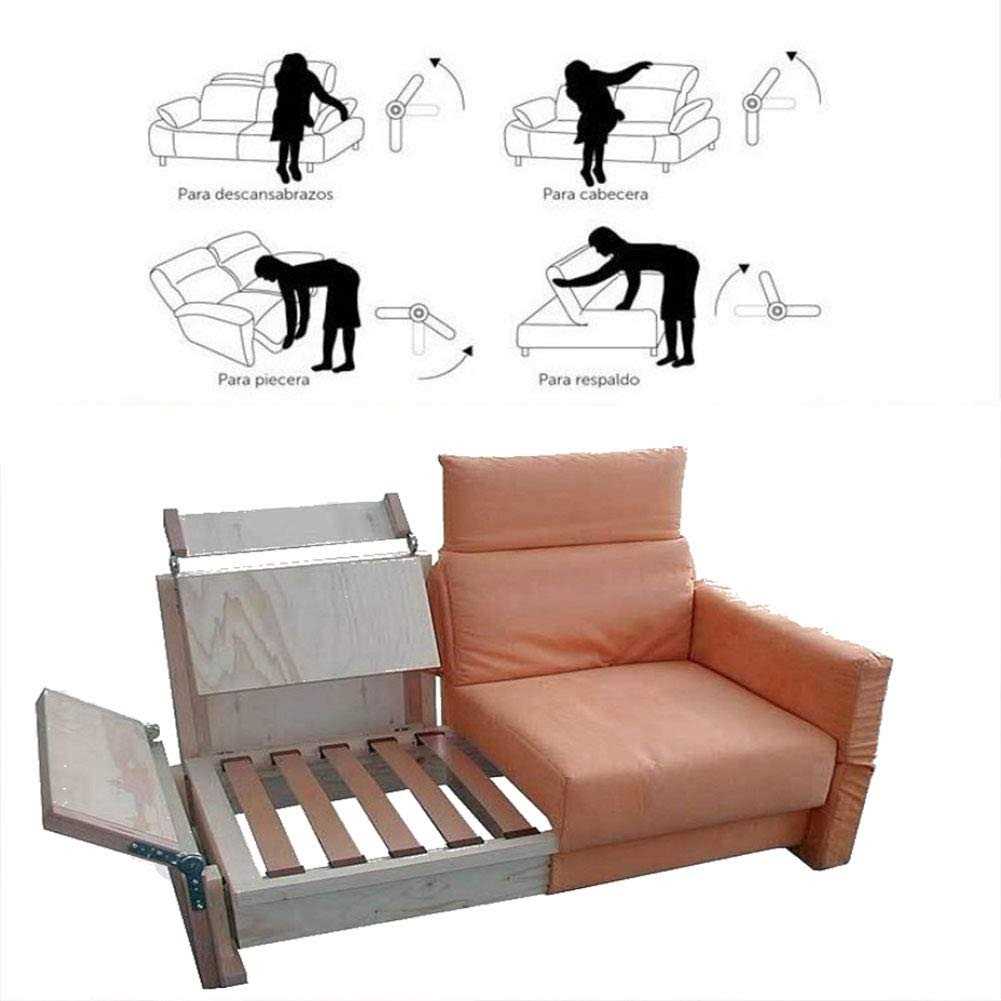 KAIISSA 2 Pack of Furniture Adjustable Angle Hinge Automatic Reset Function Hinge Angle Adjustment Machine Heavy Duty Adjuster Sofa/Bed/Cupboard - Cheap Fitting