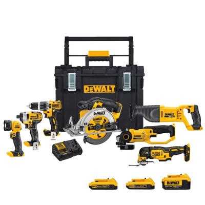 Dewalt Dckts781d2m1 20V MAX Cordless 7-Tool Combo Kit with (3) Batteries, Charger & Tool Case, Yellow - Cheap Fitting