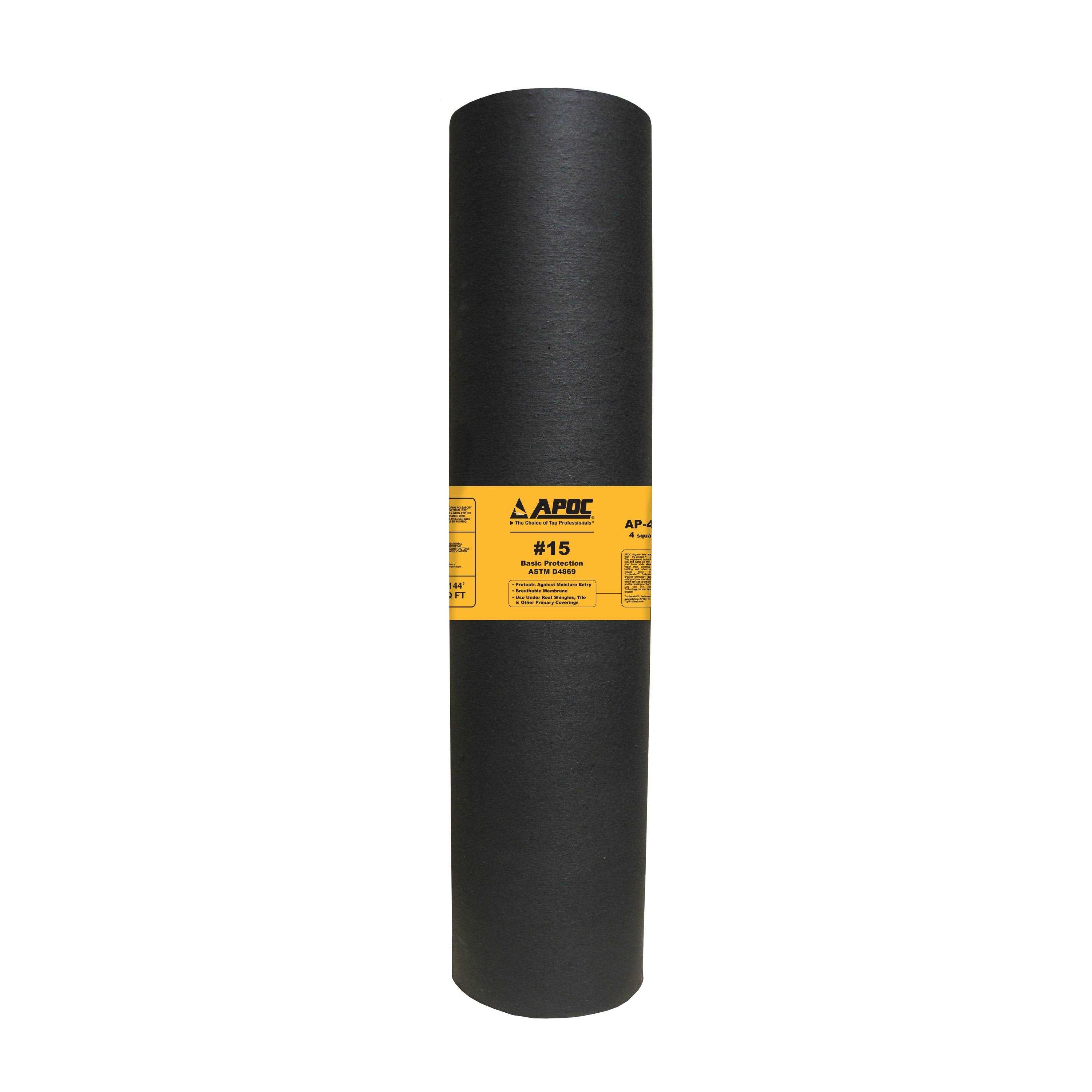 APOC 36-in x 144-ft 432-sq ft Felt Roof Underlayment AP-0042 - Cheap Fitting