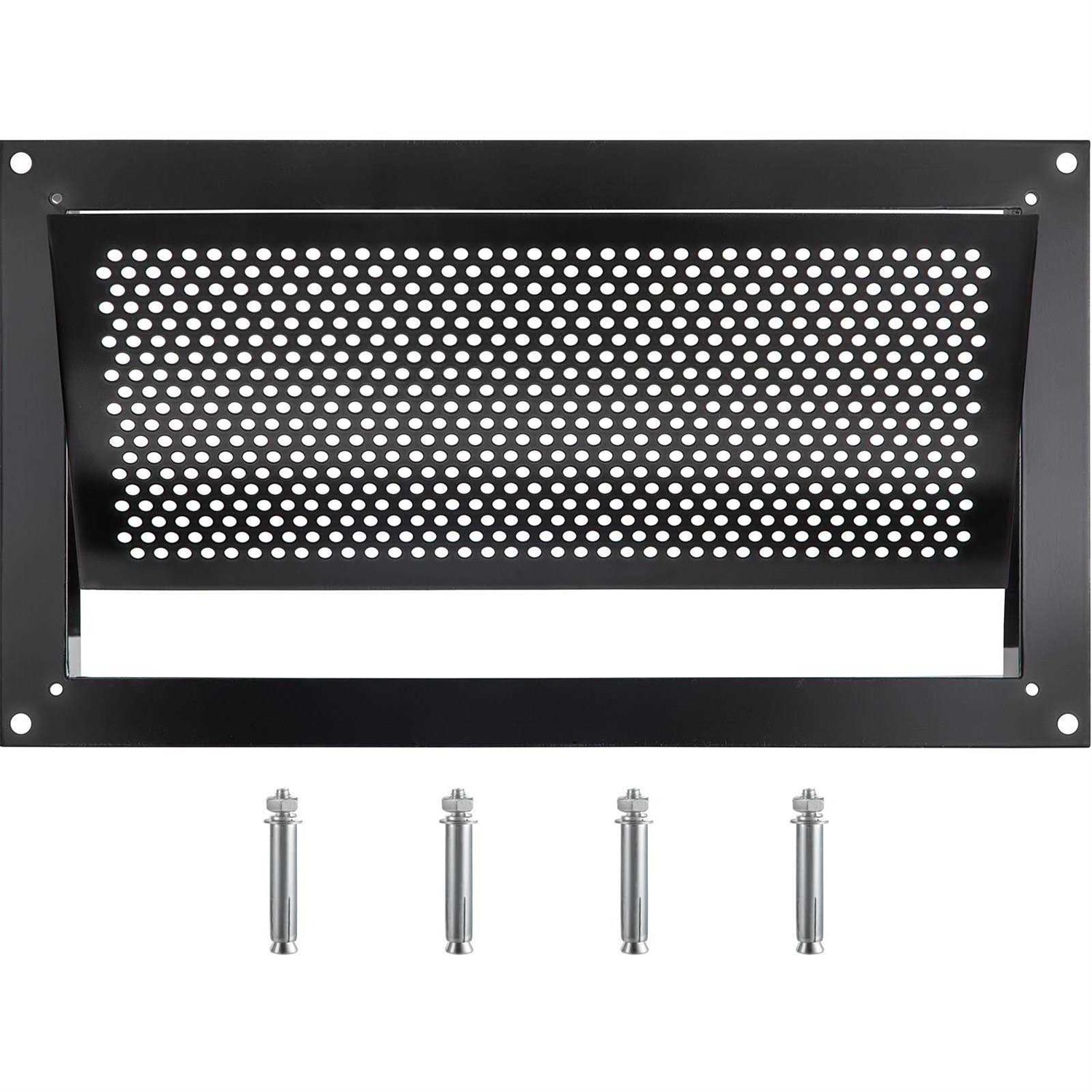 VEVOR Flood Vent 8 Height x 16 Width x 2 Depth Foundation Flood Vent to Reduce Foundation Damage and Flood Risk Black Wall Mounted for Crawl - Cheap Fitting