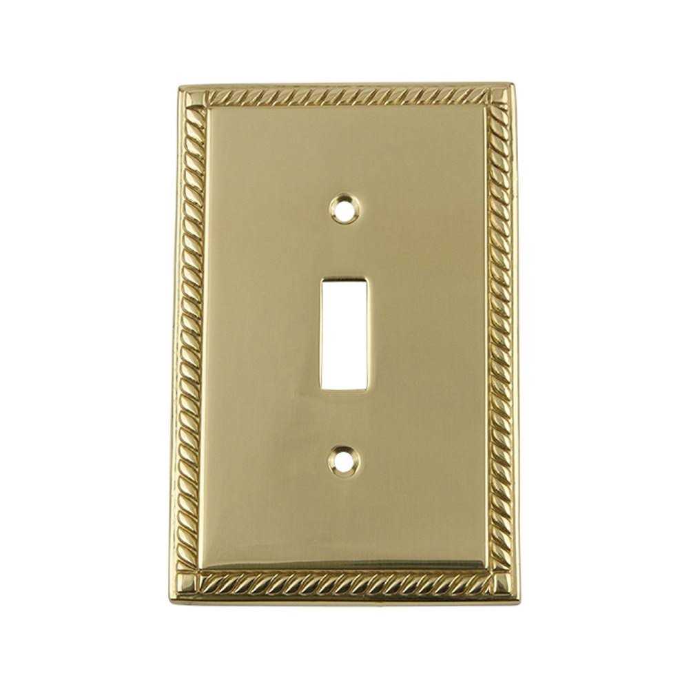 Nostalgic Warehouse Rope Single Toggle Switch Plate - Cheap Fitting