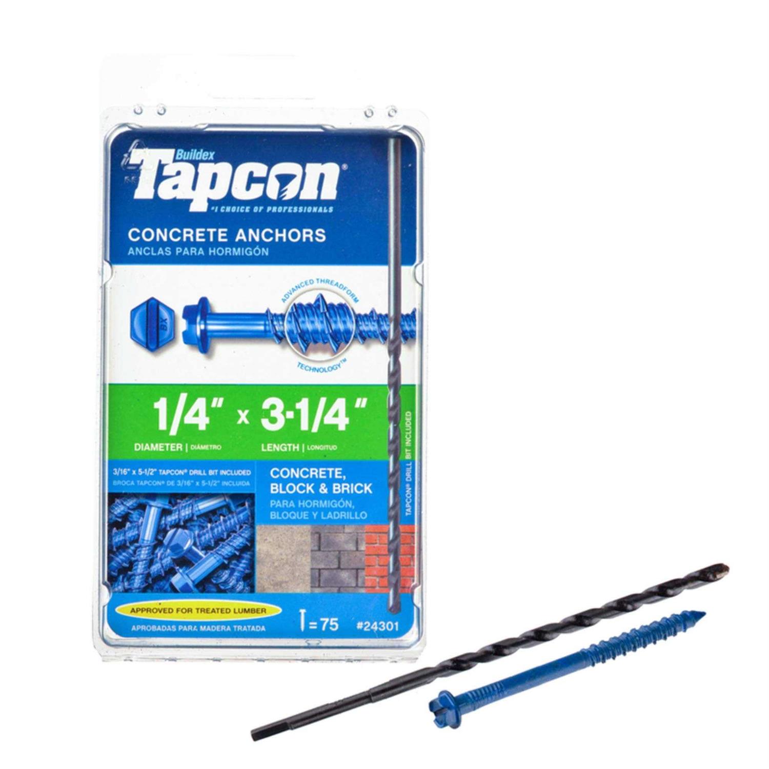 Tapcon Concrete Anchors 24301 - Cheap Fitting