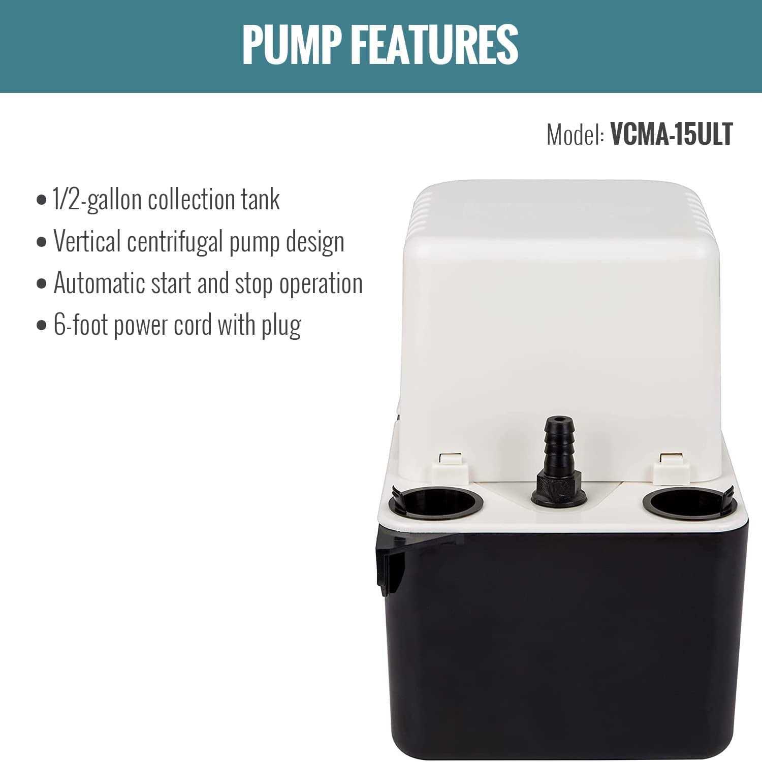 Little Giant Condensate Removal Pump VCMA-15ULT 554411 - Cheap Fitting