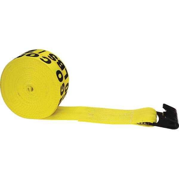 US Cargo Control U.S. Cargo Control 4 inch Winch Strap with Large Flat Hook, 30 Feet Long, Heavy Duty Trailer Winch Strap for Safe Cargo Securem - Cheap Fitting